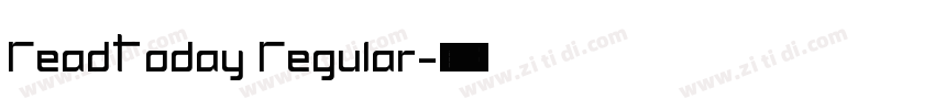 ReadToday Regular字体转换